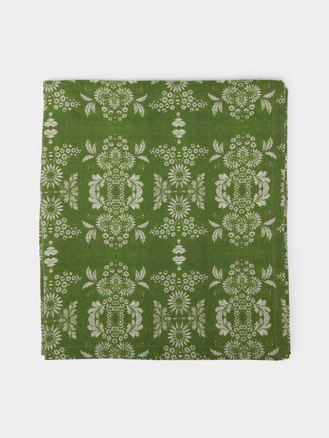 Zsuzsanna Nyul - Daisy Linen Rectangular Tablecloth -  - ABASK - 