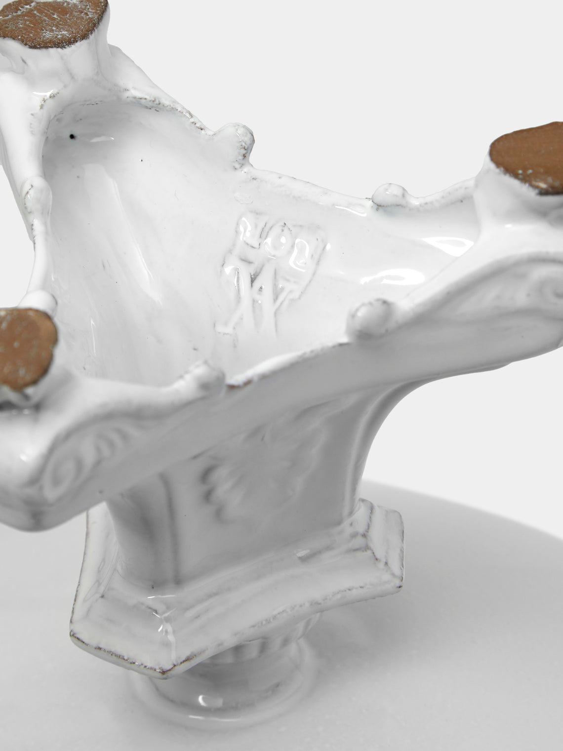 Astier de Villatte - Hand-Glazed Ceramic Large Stand - White - ABASK