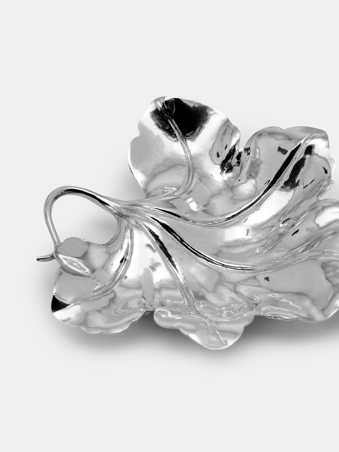 Antique and Vintage - 1970s Buccellati Solid Silver Marsilea Leaf - Silver - ABASK