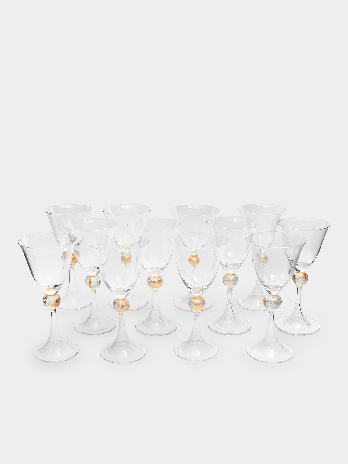 Antique and Vintage - 1970s Maestri Muranesi Wine Glasses (Set of 10) -  - ABASK