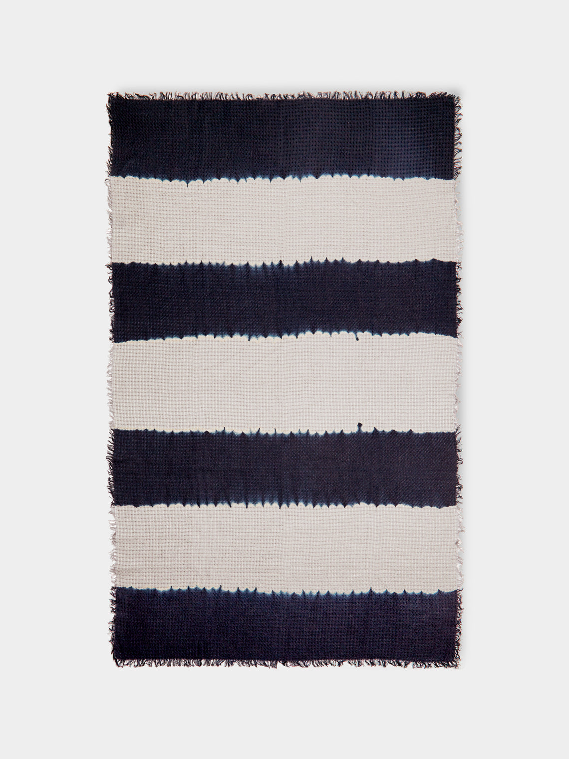 Suzusan - Shibori Waffle Linen Throw -  - ABASK - 