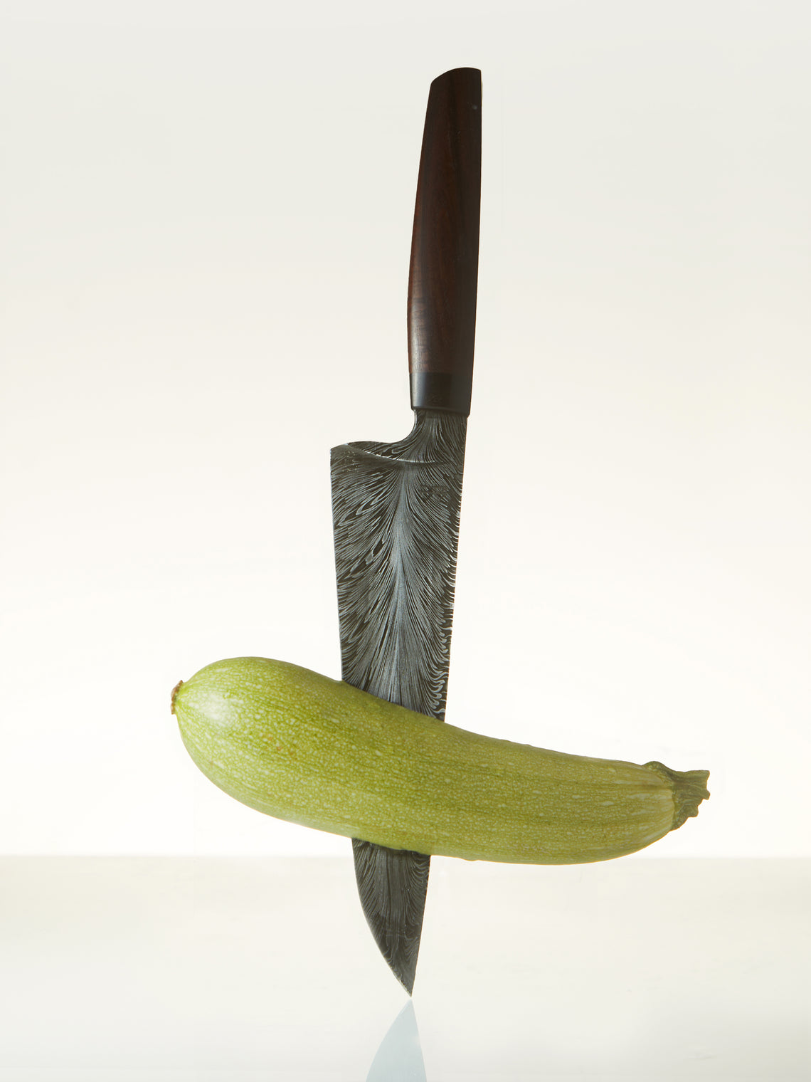 Bodman Blades - Hand-Forged Curly Myrtle and Damascus Steel Chef's Knife -  - ABASK
