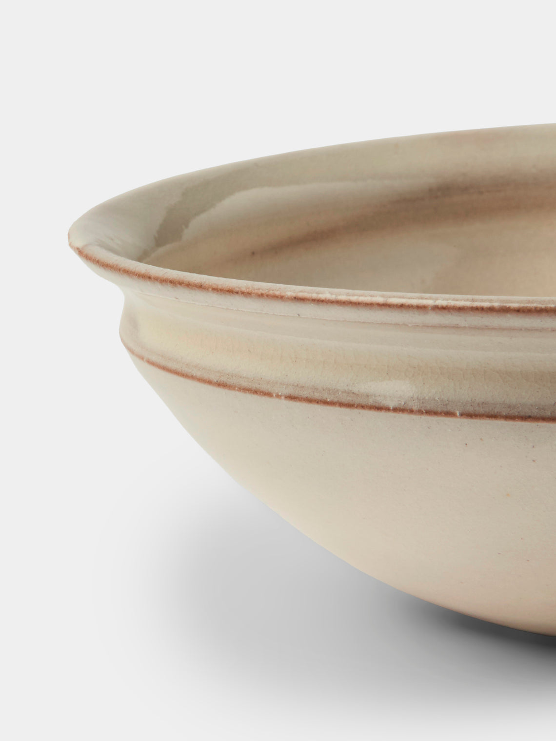 Fuminari Araga - Kohiki Ceramic Shallow Bowls – 6in/15cm (Set of 4) - White - ABASK