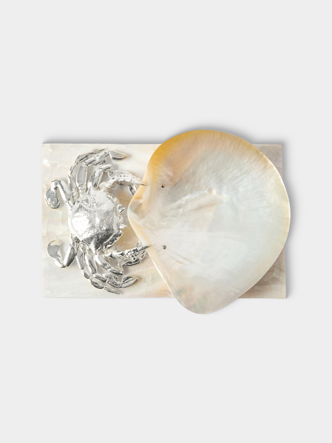 Objet Luxe - Hermes Crab Mother-of-Pearl Caviar Dish - Ivory - ABASK
