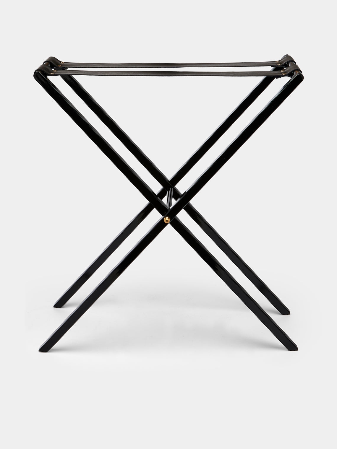 Fornasetti - Leather and Iron Tray Holder - Black - ABASK - 