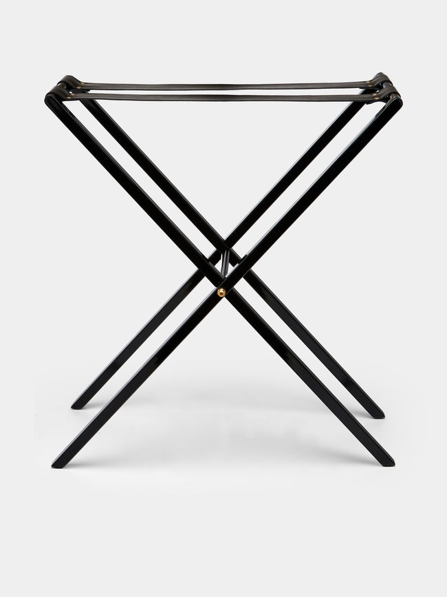 Fornasetti - Leather and Iron Tray Holder - Black - ABASK - 