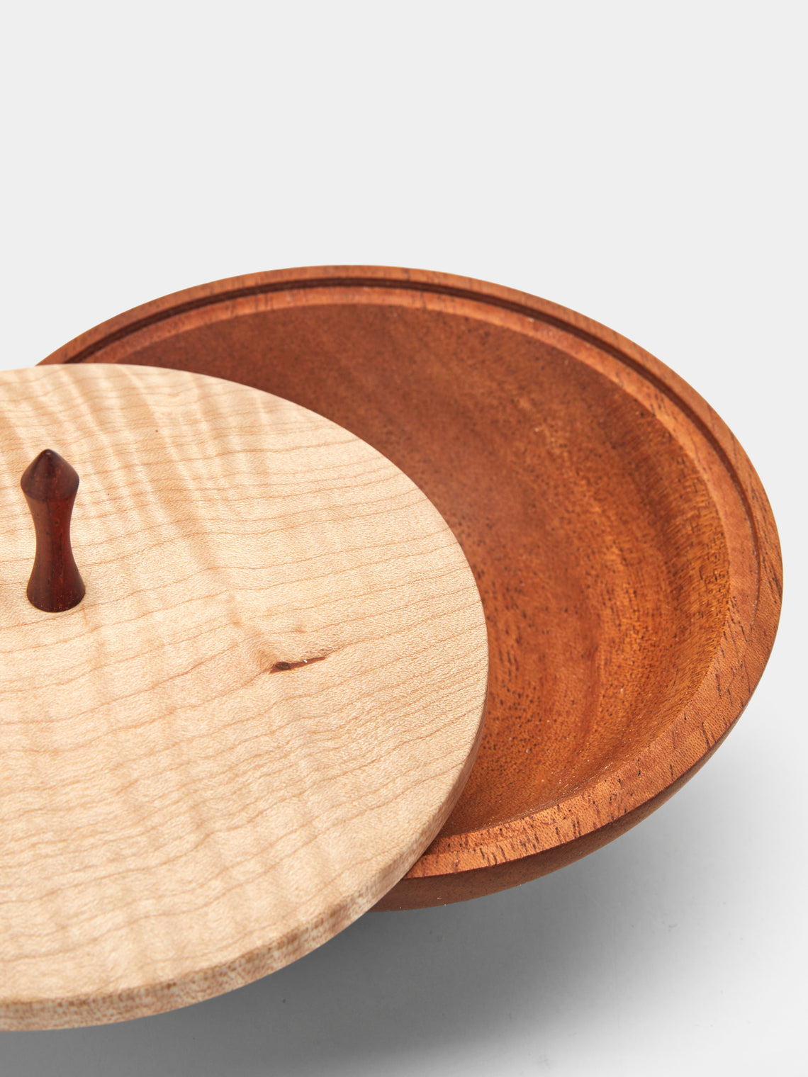 Matthew Kenney - Wood Round Lidded Box - Brown - ABASK
