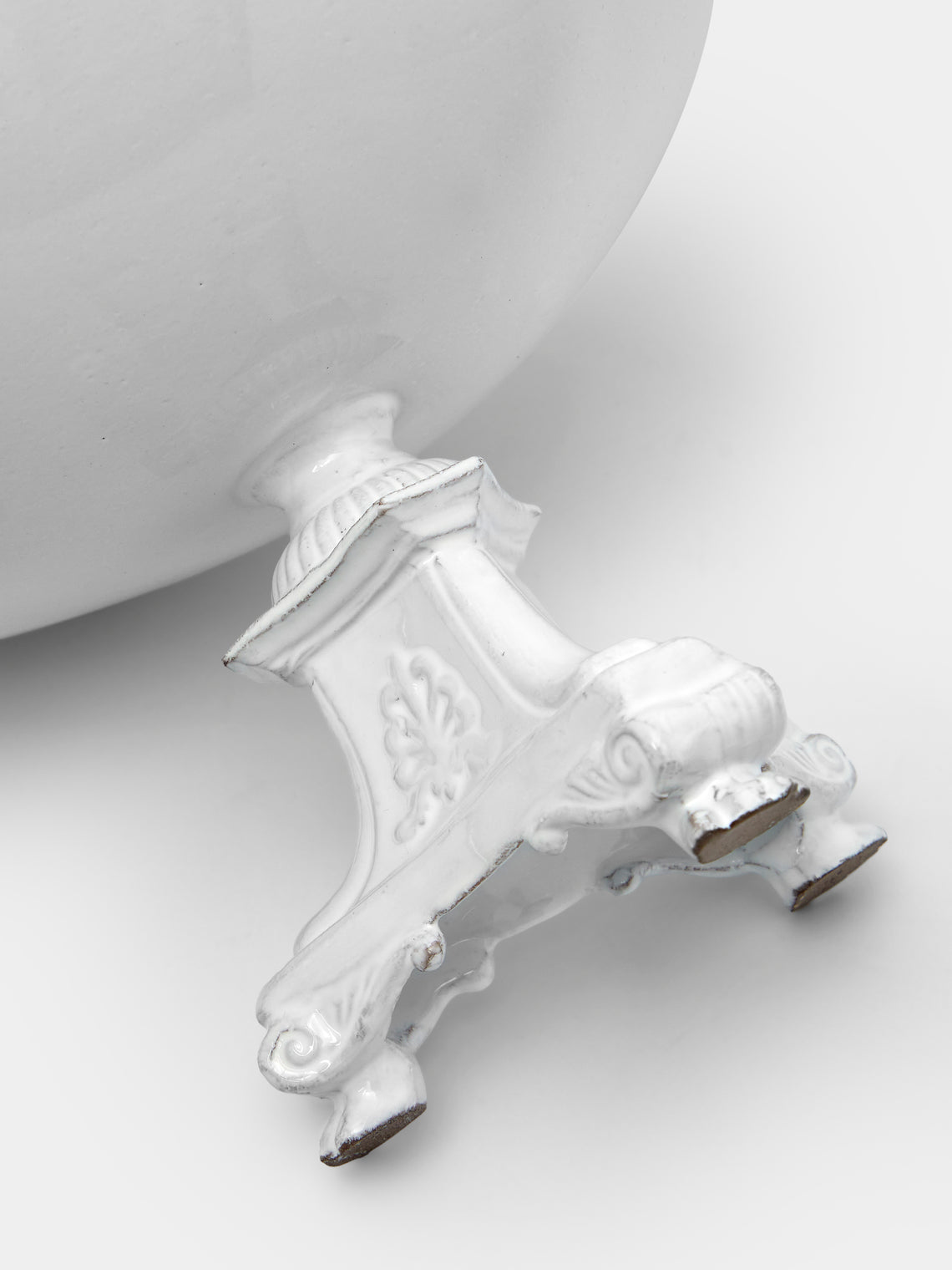 Astier de Villatte - Hand-Glazed Ceramic Large Stand - White - ABASK