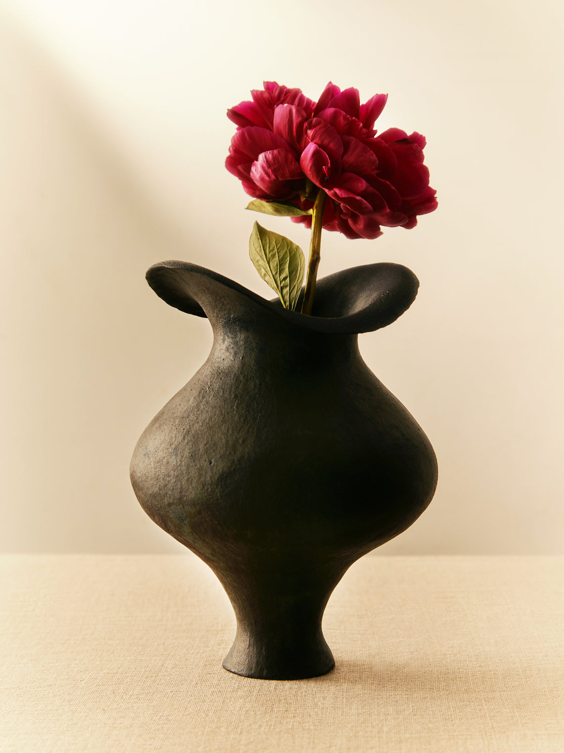 By Raffaella - Aida Hand-Coiled Stoneware Vase -  - ABASK