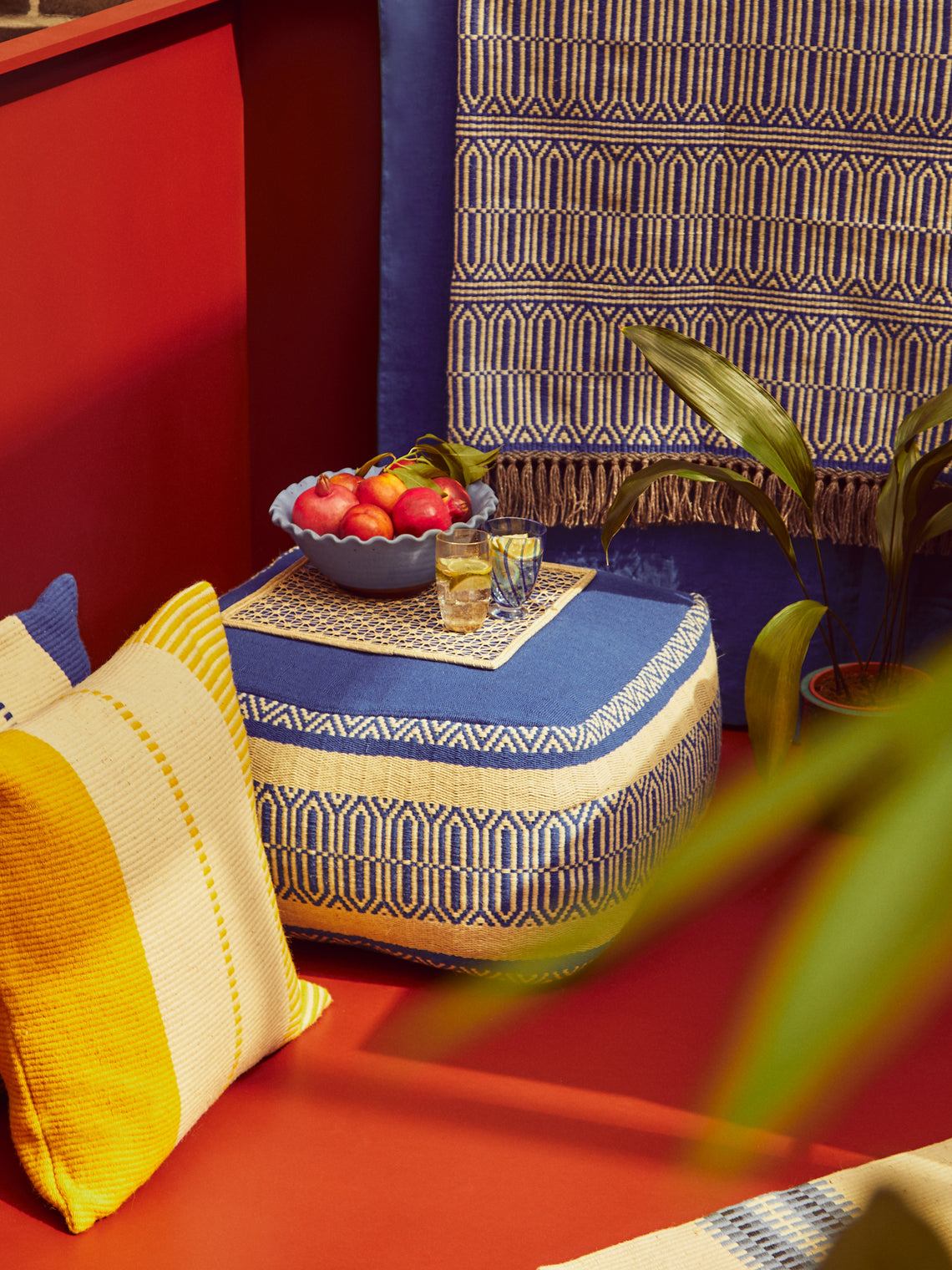 Fábrica Alentejana de Lanifícios - Handwoven Wool Large Floor Cushion -  - ABASK