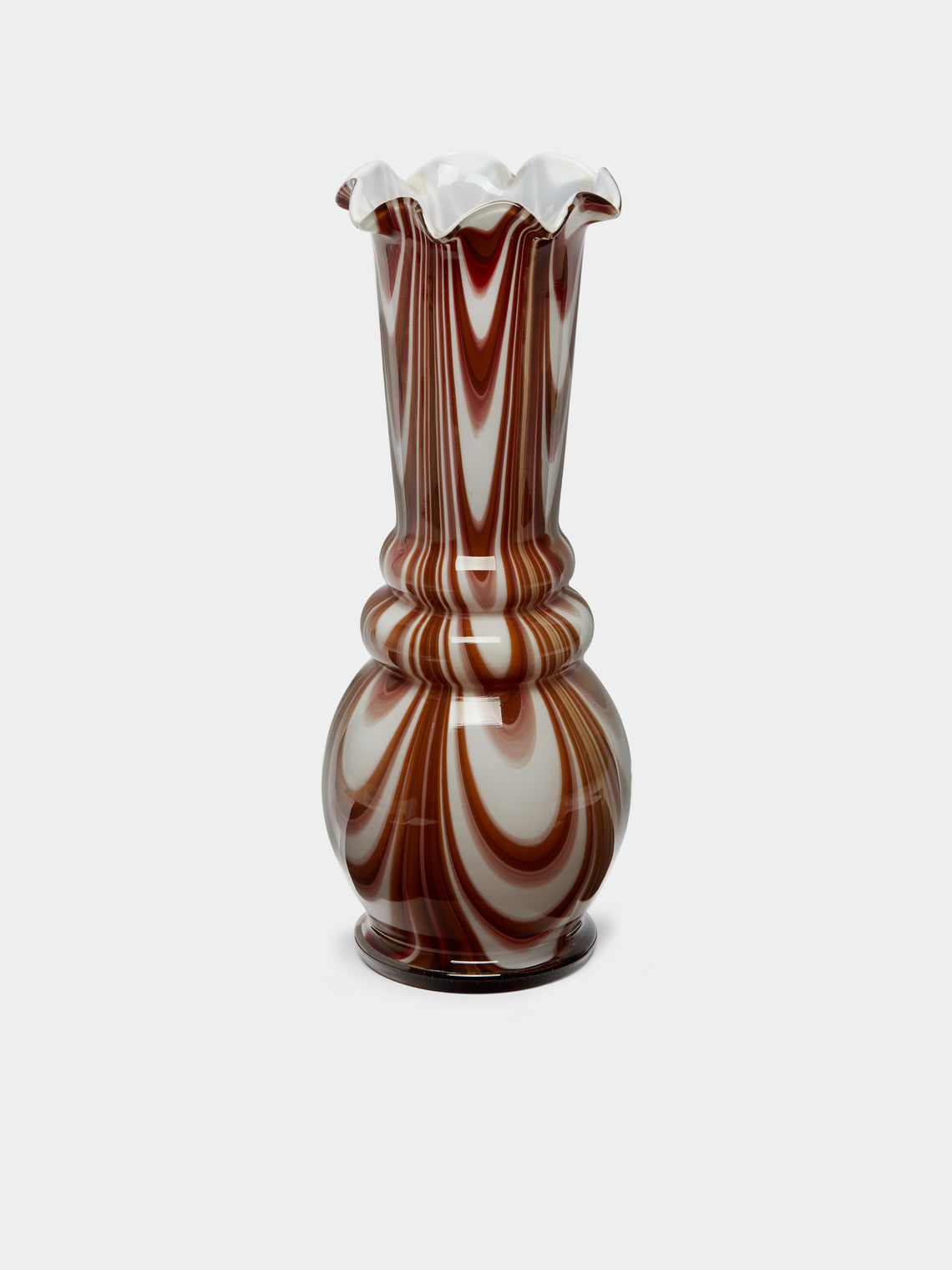 Antique and Vintage - Mid-Century Marbled Glass Vase -  - ABASK - 