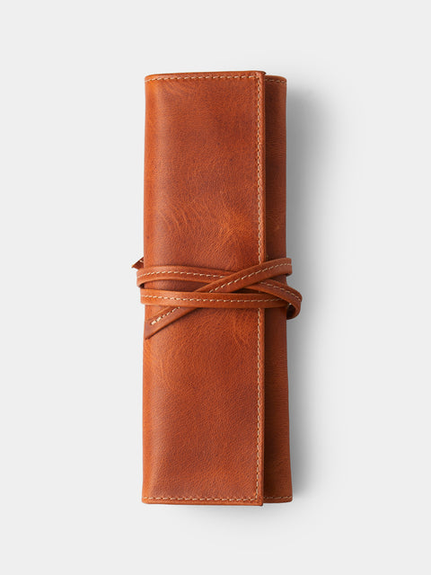 F. Hammann - Leather Watch Roll - Tan - ABASK - 