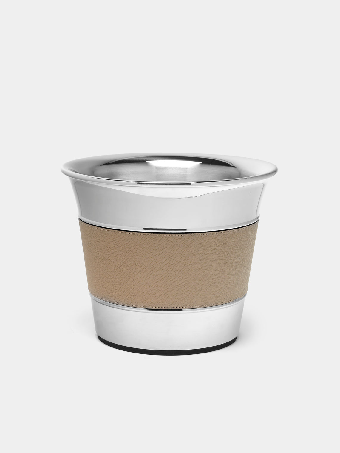 Giobagnara - Ocean Leather and Steel Ice Bucket - Beige - ABASK - 