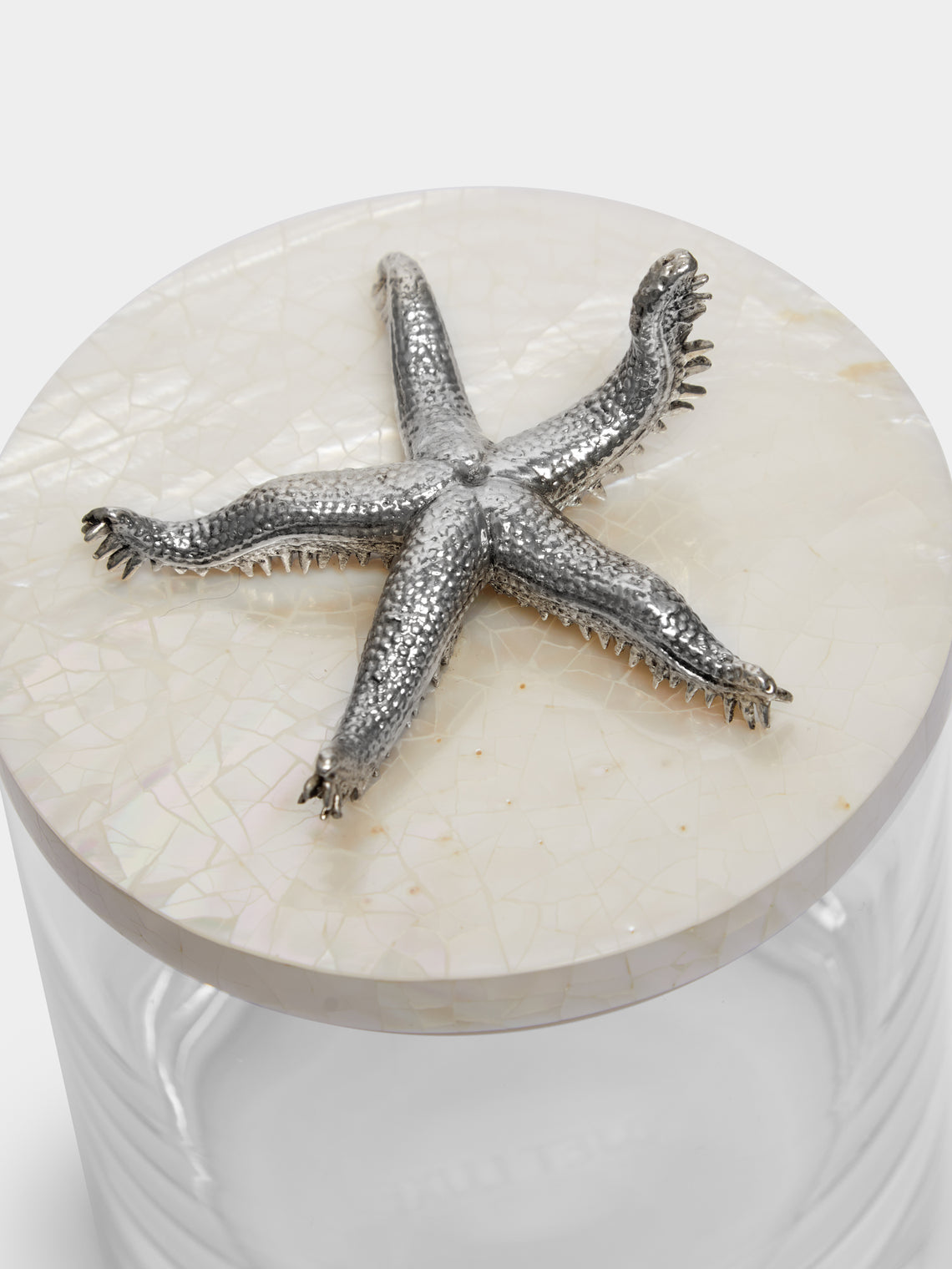 Objet Luxe - Silver-Plated, Shell and Glass Jar -  - ABASK