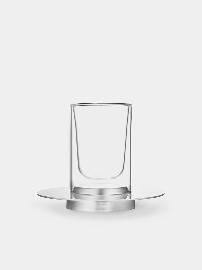 Puiforcat - Phi Silver-Plated Teacup and Saucer - Silver - ABASK - 