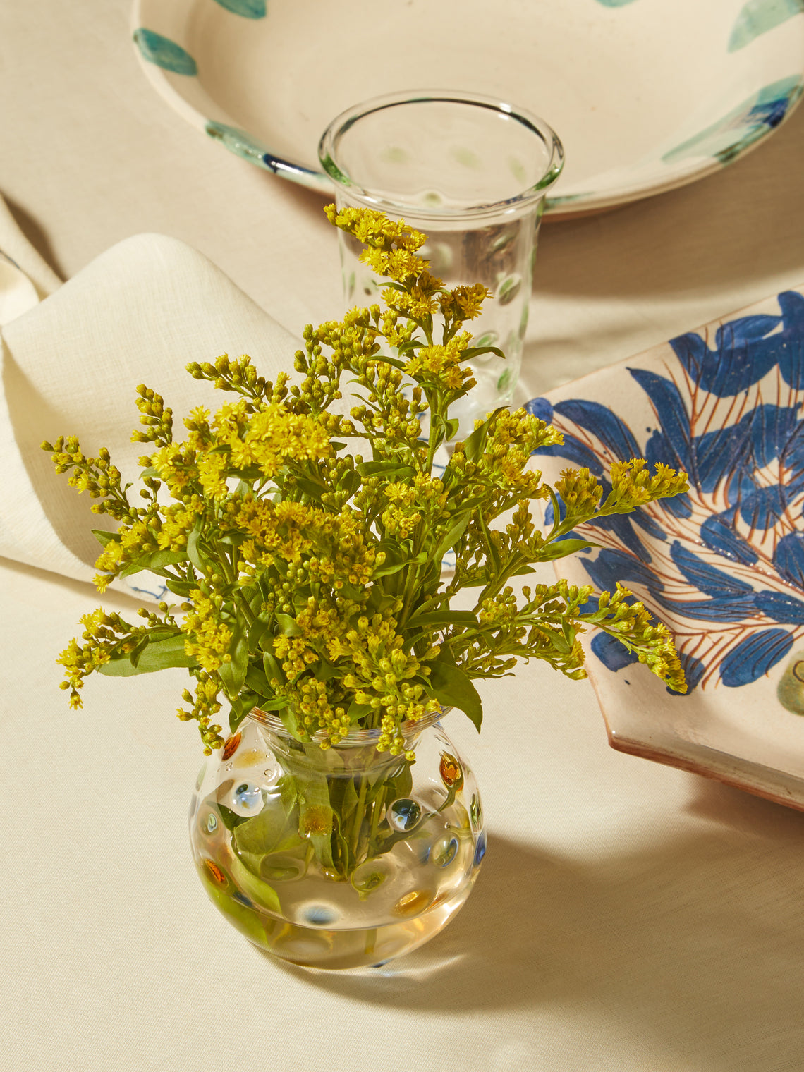Anut - Dotty Hand-Blown Glass Bud Vase -  - ABASK