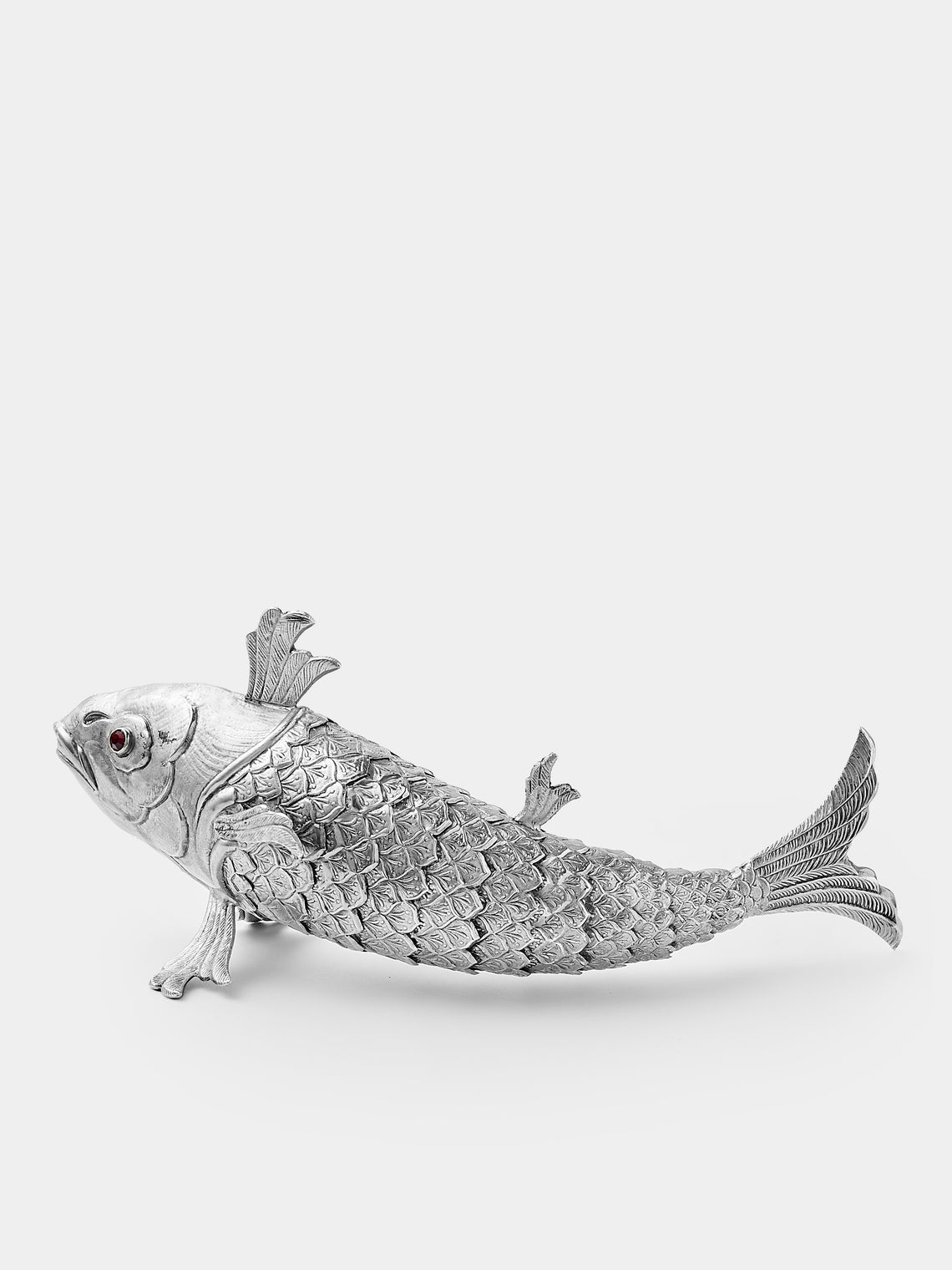 Antique and Vintage - Early-20th Century Solid Silver Articulating Fish - Silver - ABASK
