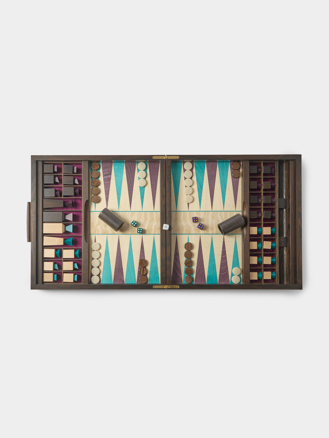 Kevin Stamper - Marquetry Wood Chess and Backgammon Compendium - Multiple - ABASK