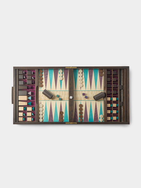Kevin Stamper - Marquetry Wood Chess and Backgammon Compendium - Multiple - ABASK