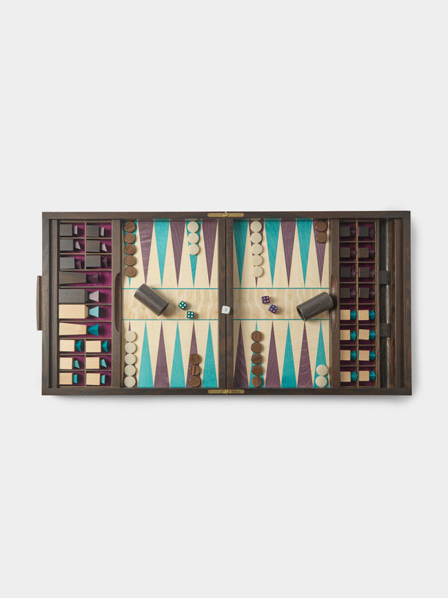 Kevin Stamper - Marquetry Wood Chess and Backgammon Compendium - Multiple - ABASK