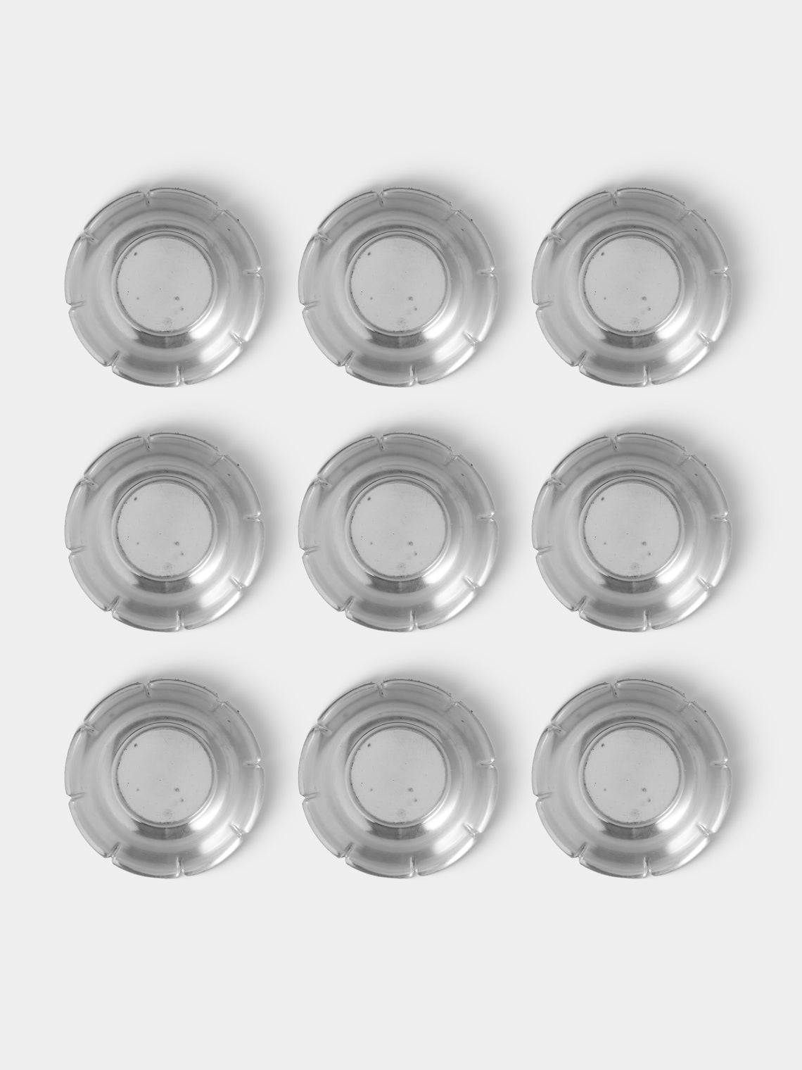 Antique and Vintage - 1935 Gio Ponti for Broggi Silver Plated Dessert Bowls (Set of 10) - Silver - ABASK