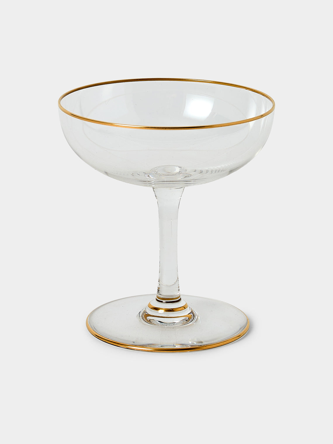 Antique and Vintage - 1900s Baccarat Crystal Champagne Coupes (Set of 12) - Clear - ABASK