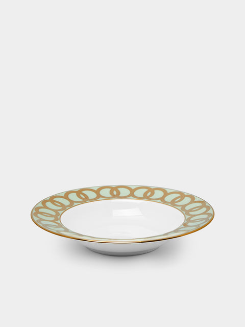 Royal Crown Derby - Riviera Dream Hand-Painted Bone China Soup Plate -  - ABASK - 