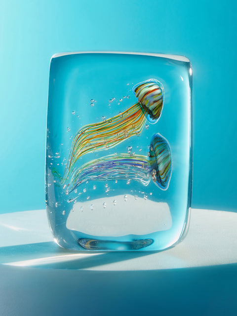 Antique and Vintage - 1980s Jellyfish Murano Glass Paperweight -  - ABASK