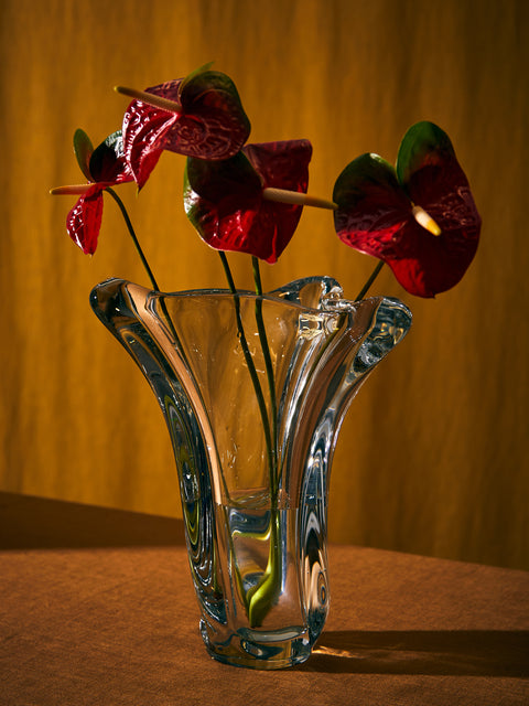 Antique and Vintage - 1950s Schneider Crystal Vase -  - ABASK