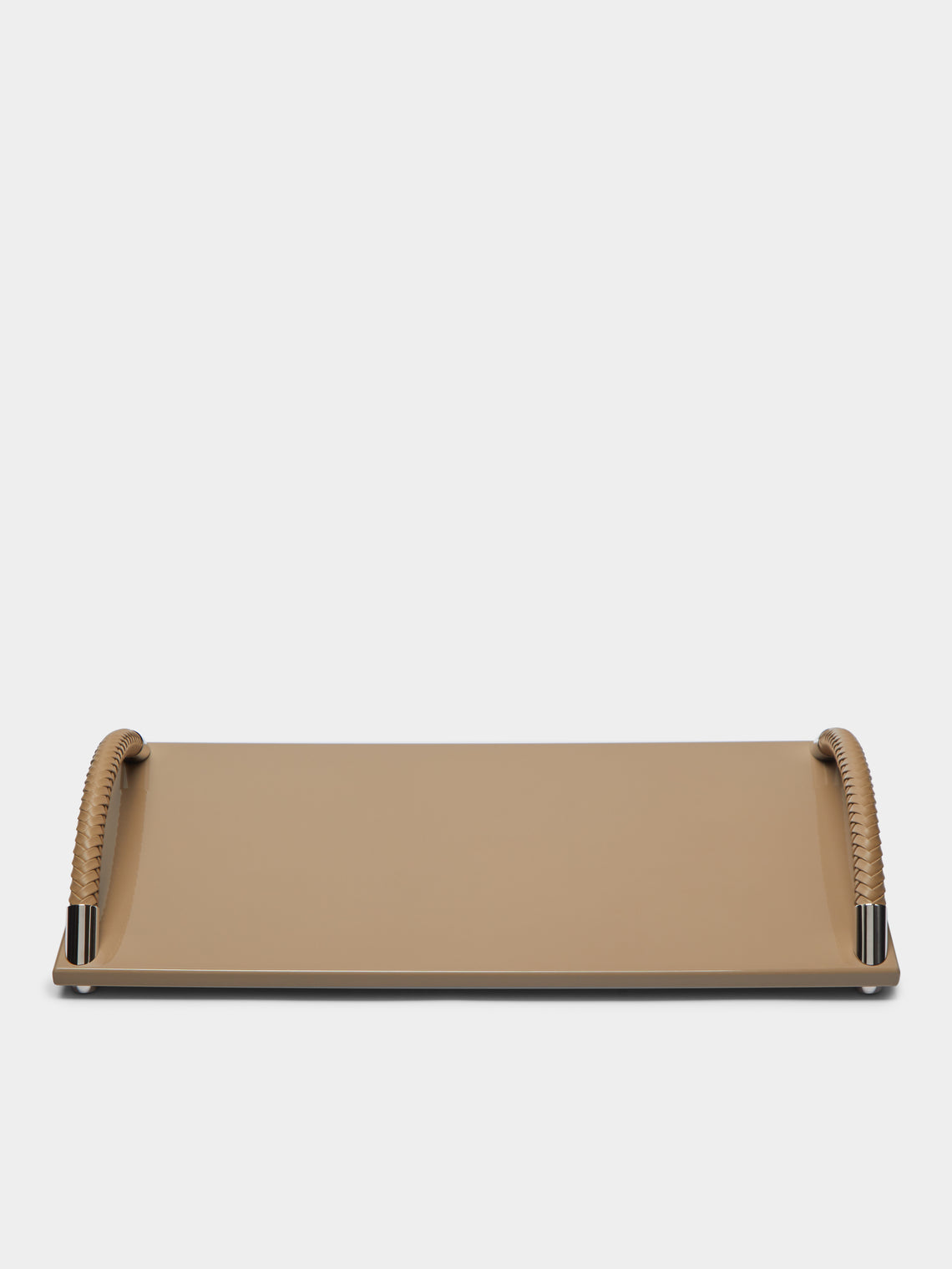 Riviere - Woven Leather Tray -  - ABASK