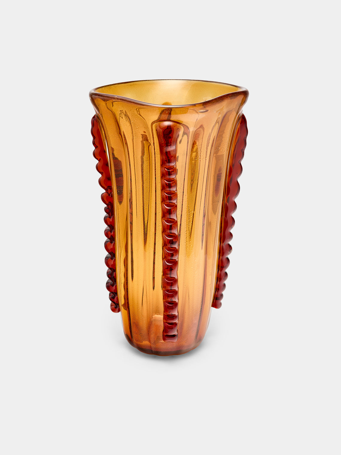 Antique and Vintage - 1970s Murano Glass Ribbed Vase -  - ABASK - 
