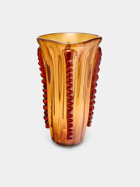 Antique and Vintage - 1970s Murano Glass Ribbed Vase -  - ABASK - 