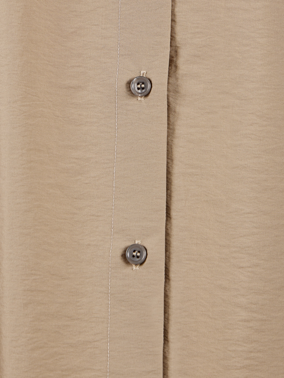 A.Shirt - Irene Linen Shirt Dress | Size: S - Khaki - ABASK