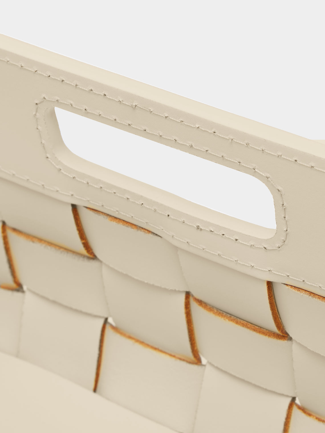 Riviere - Barcelona Water-Resistant Leather Large Towel Basket - Cream - ABASK