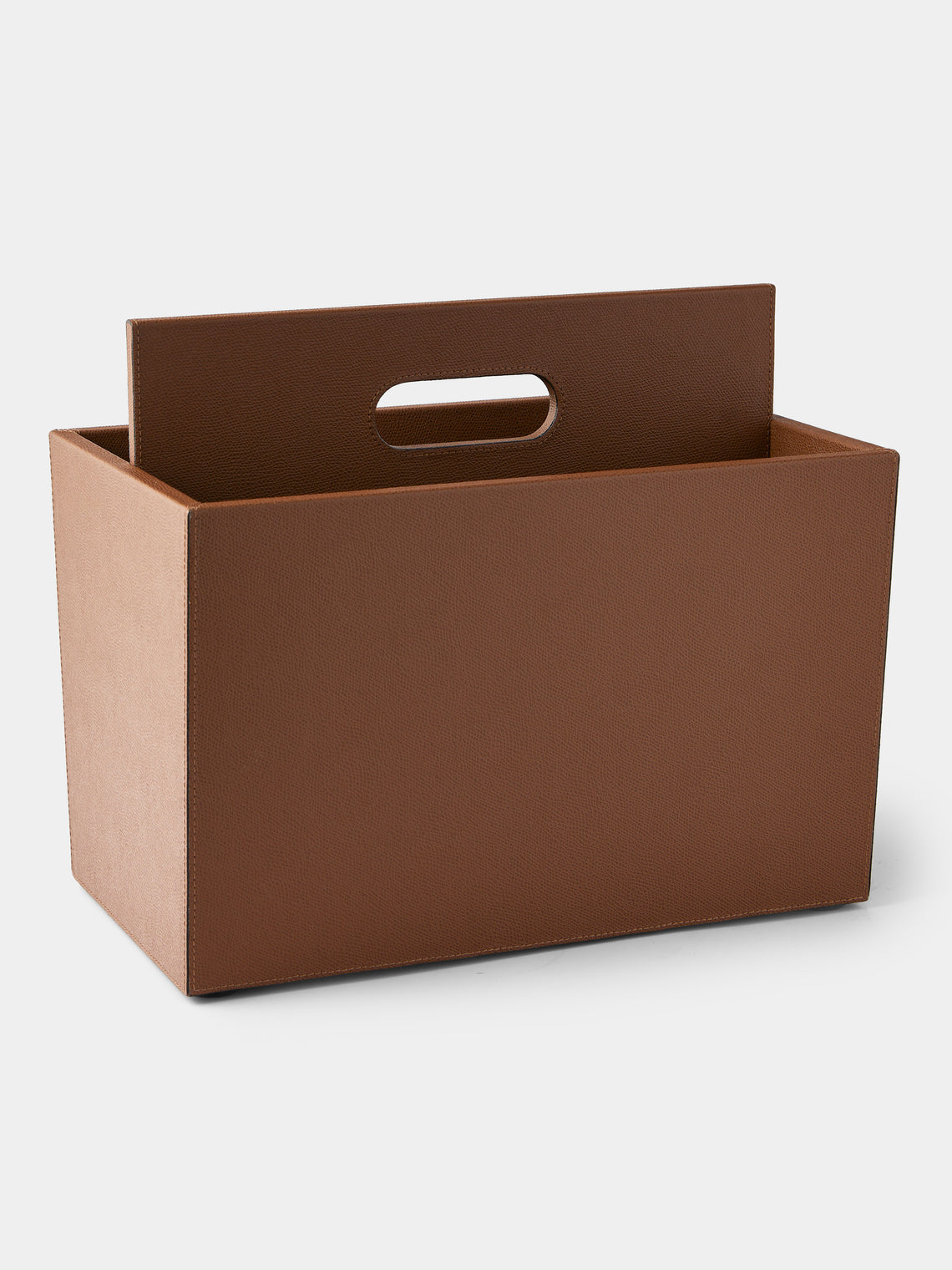 Giobagnara - Daily Leather Magazine Holder - Brown - ABASK