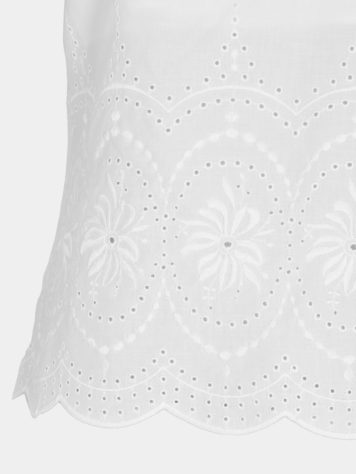 Loretta Caponi - Donata Embroidered Cotton Top -  - ABASK