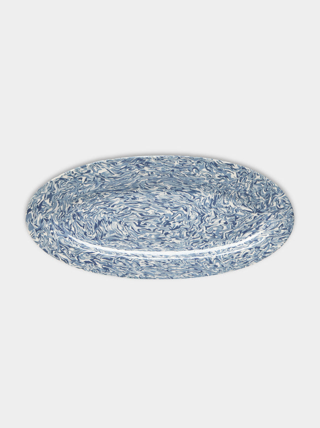 ABASK Aptware - Marbled Ceramic Oval Serving Dish -  - ABASK - 