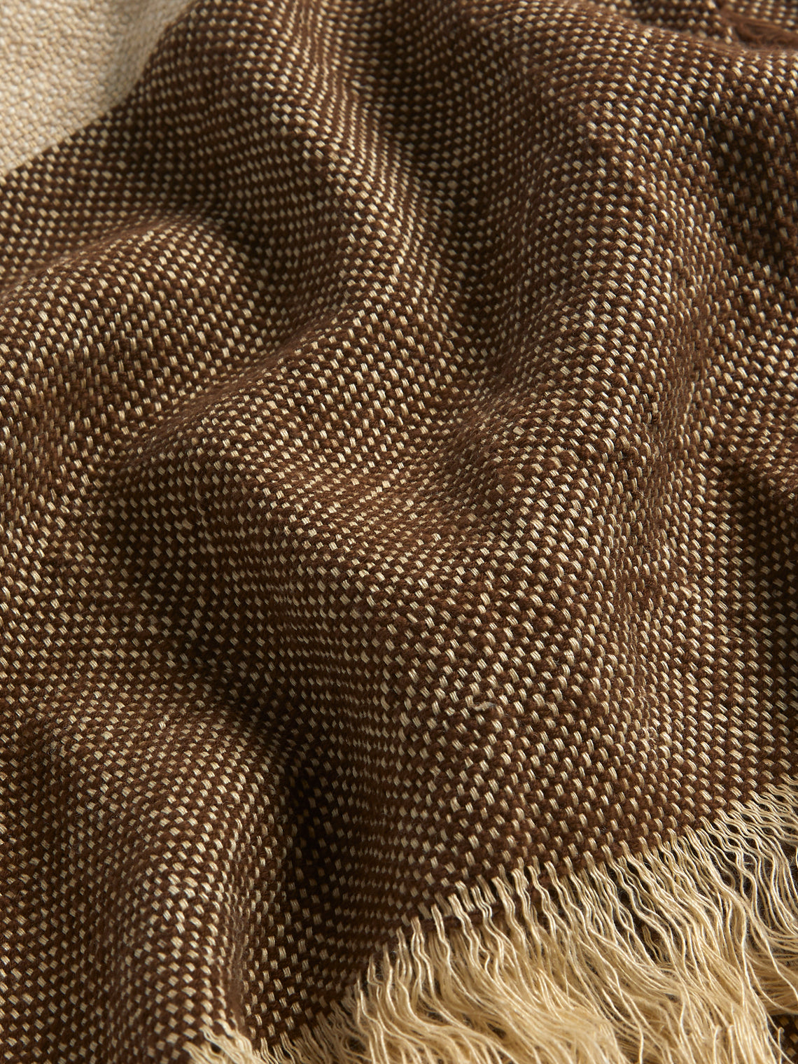 The House of Lyria - Forestiere Handwoven Linen and Cotton Blanket (75in/1.9m) - Brown - ABASK