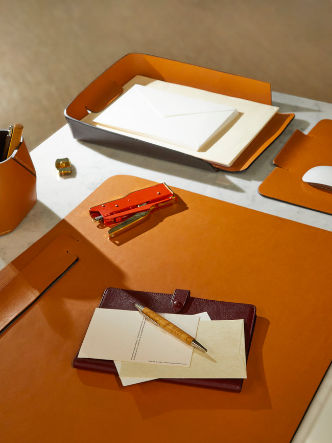 Oscar Maschera - Simone Leather Desk Set -  - ABASK