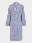 Sebline - Frogging Hand-Embroidered Cotton Robe - Blue - ABASK - 