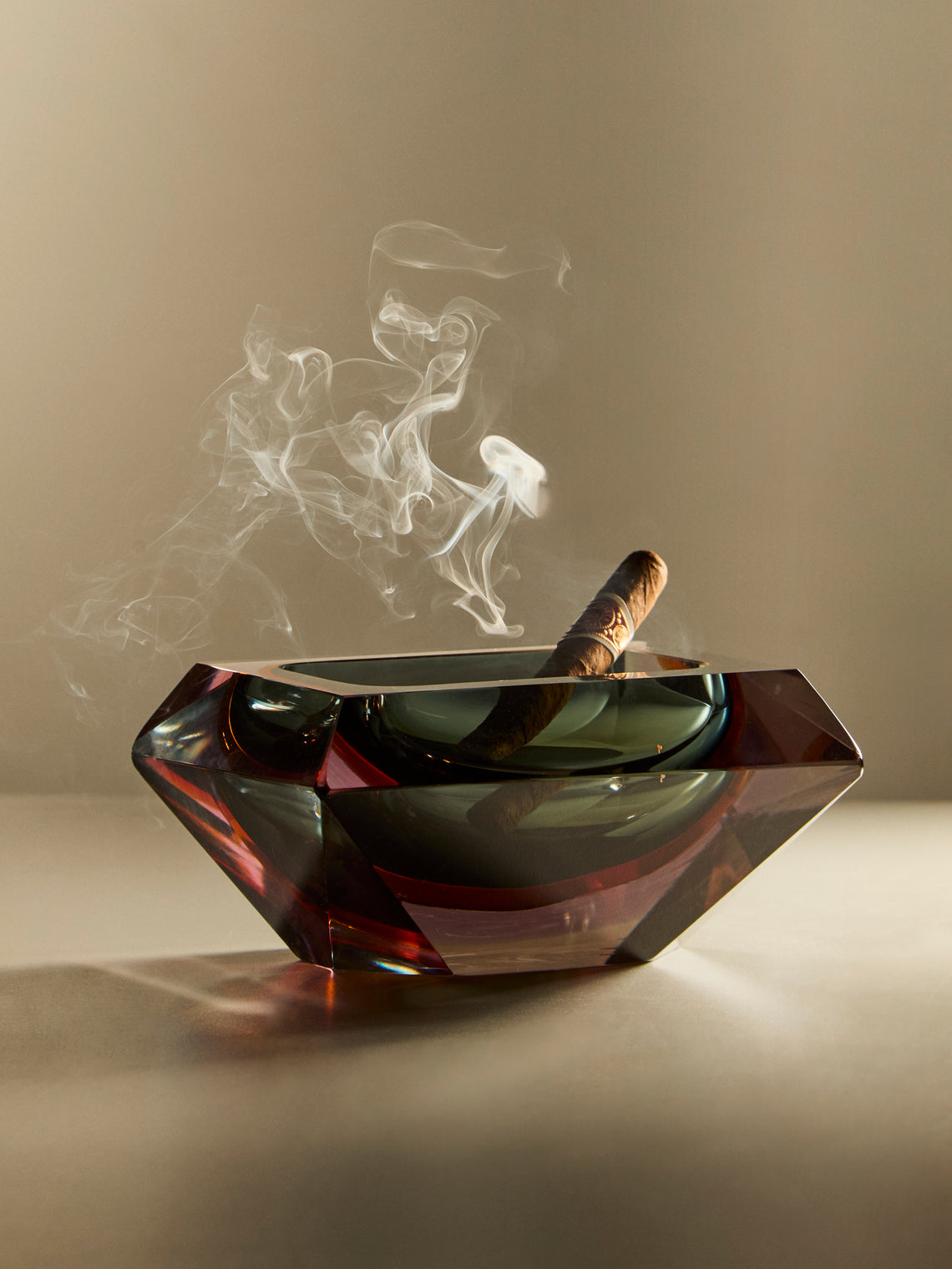Antique and Vintage - 1960s Flavio Poli Murano Glass Ashtray -  - ABASK