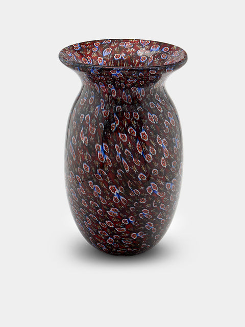 Antique and Vintage - 1960s Mazzuccato Murrina Murano Glass Vase - Purple - ABASK - 