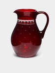 Artel - Staro Hand-Engraved Crystal Jug (51oz/1.5L) - Red - ABASK - 