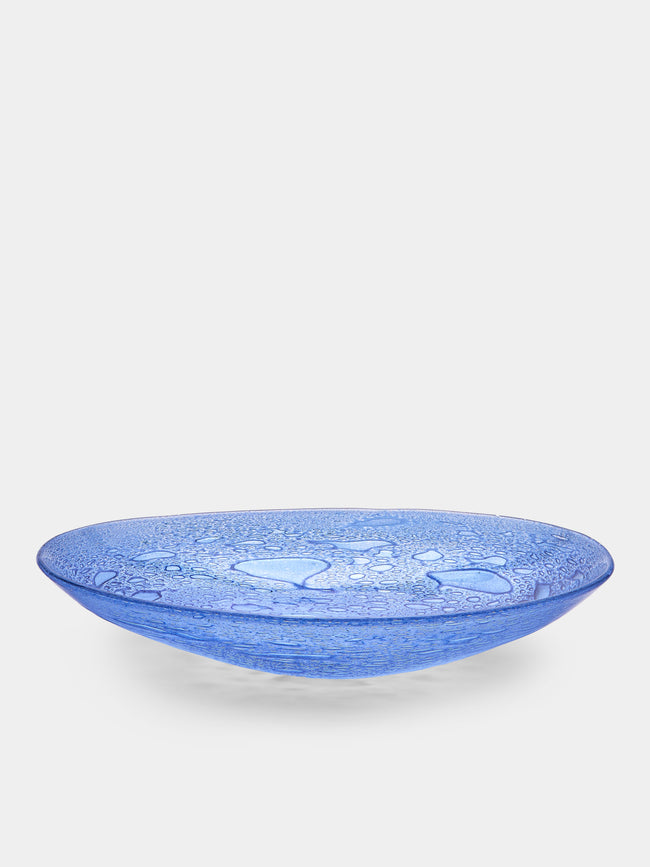 Antique and Vintage - 1960s Ercole Barovier Murano Glass Bowl - Blue - ABASK - 