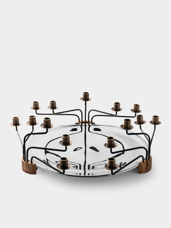 San Lorenzo - 1992 Afra and Tobia Scarpa No. 69 Pure Silver Candelabra - Silver - ABASK - 