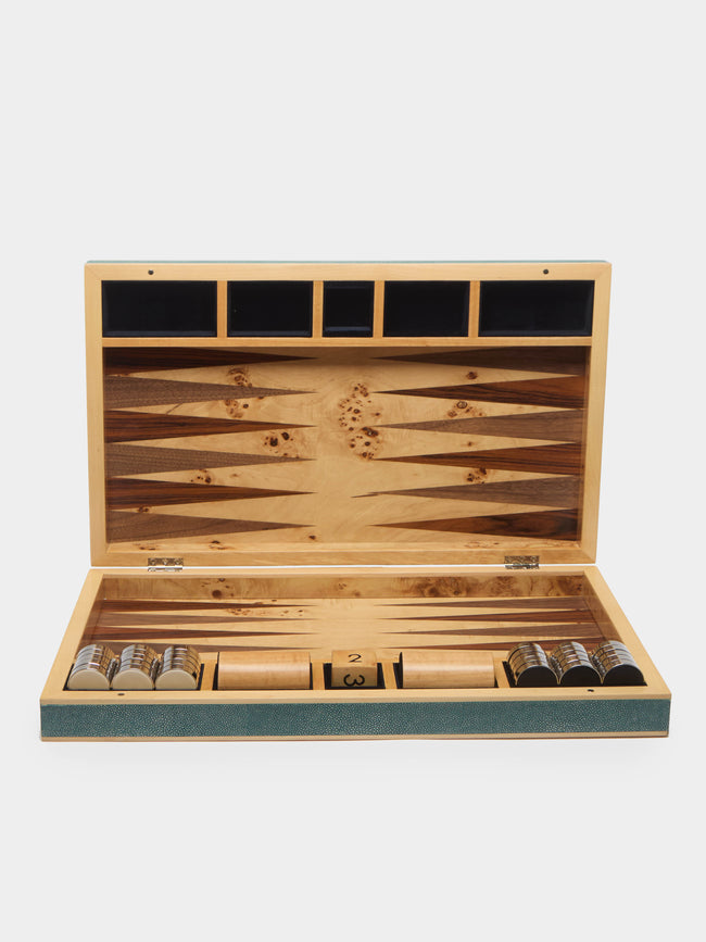 Forwood Design - Faux Shagreen Large Backgammon Set -  - ABASK - 