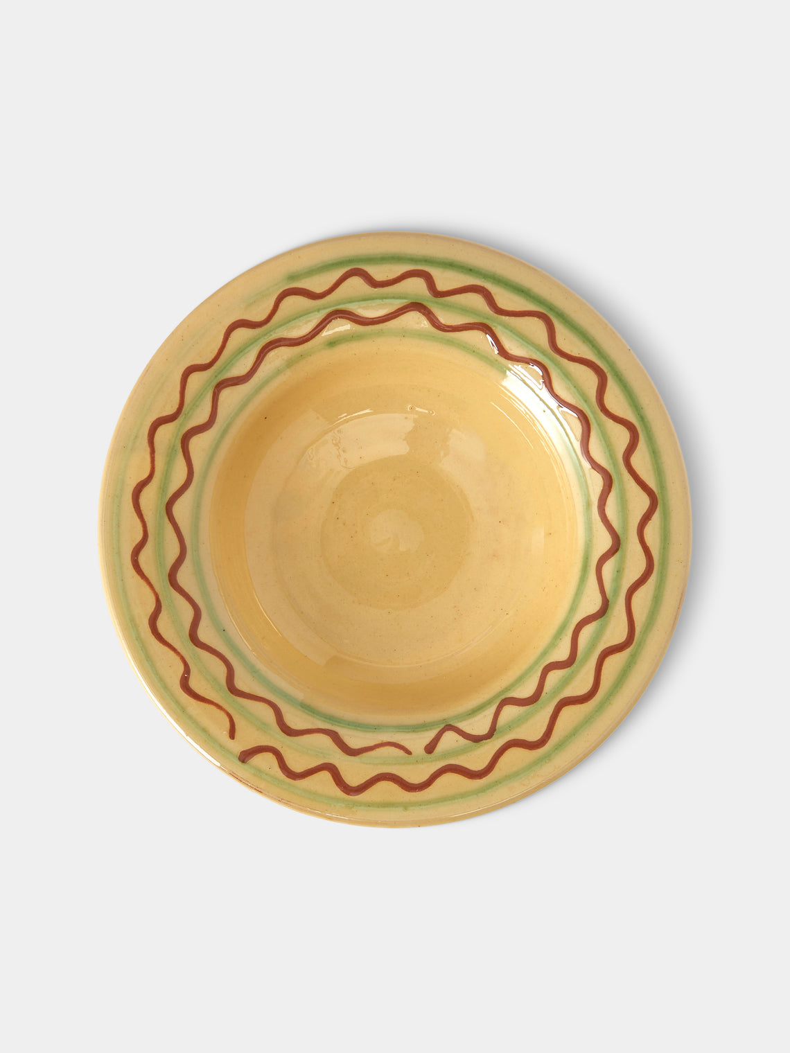 Poterie de Cliousclat - Hand-Painted Slipware Small Bowls (Set of 4) - Beige - ABASK