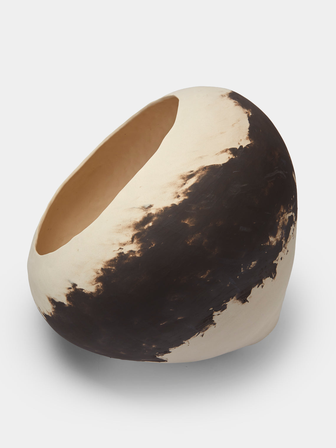 Sara Bergami - Hand-Formed Stoneware Vase - White - ABASK