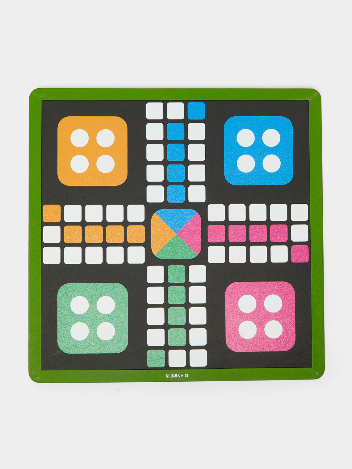 William & Son - Leather Snakes & Ladders and Ludo Games Compendium -  - ABASK