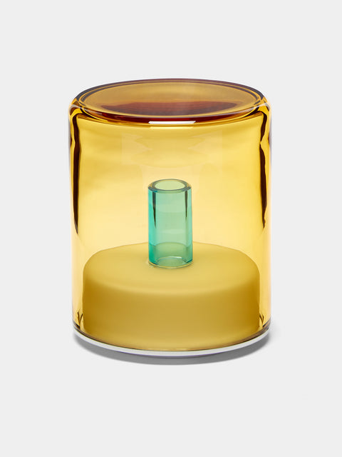 Green Wolf Lighting - Ambra I Hand-Blown Murano Glass Portable Table Light -  - ABASK - 